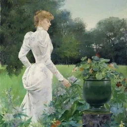 Louise ABBEMA - artiste - galerie latrium - antiquaire brocanteur - photo8