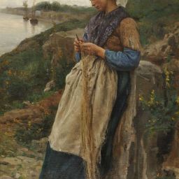 Jules Breton - galerie latrium - antiquaire brocanteur - photo4