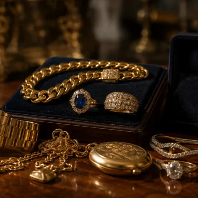 Bijoux or et montres en succession estimation et rachat comptant - banniere 1
