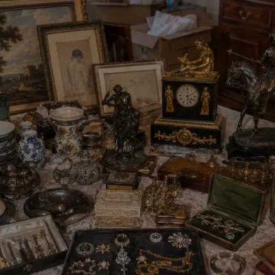 lot objets art vide maison tri expertise identification bronze bijou