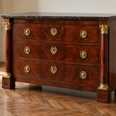 mobilier Directoire Consulat Empire acajou bronzes dorés expertise galerie atrium cadre
